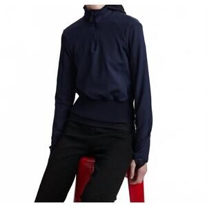 NEW AZTECH MOUNTAIN half zip fleece jacket in sander navy